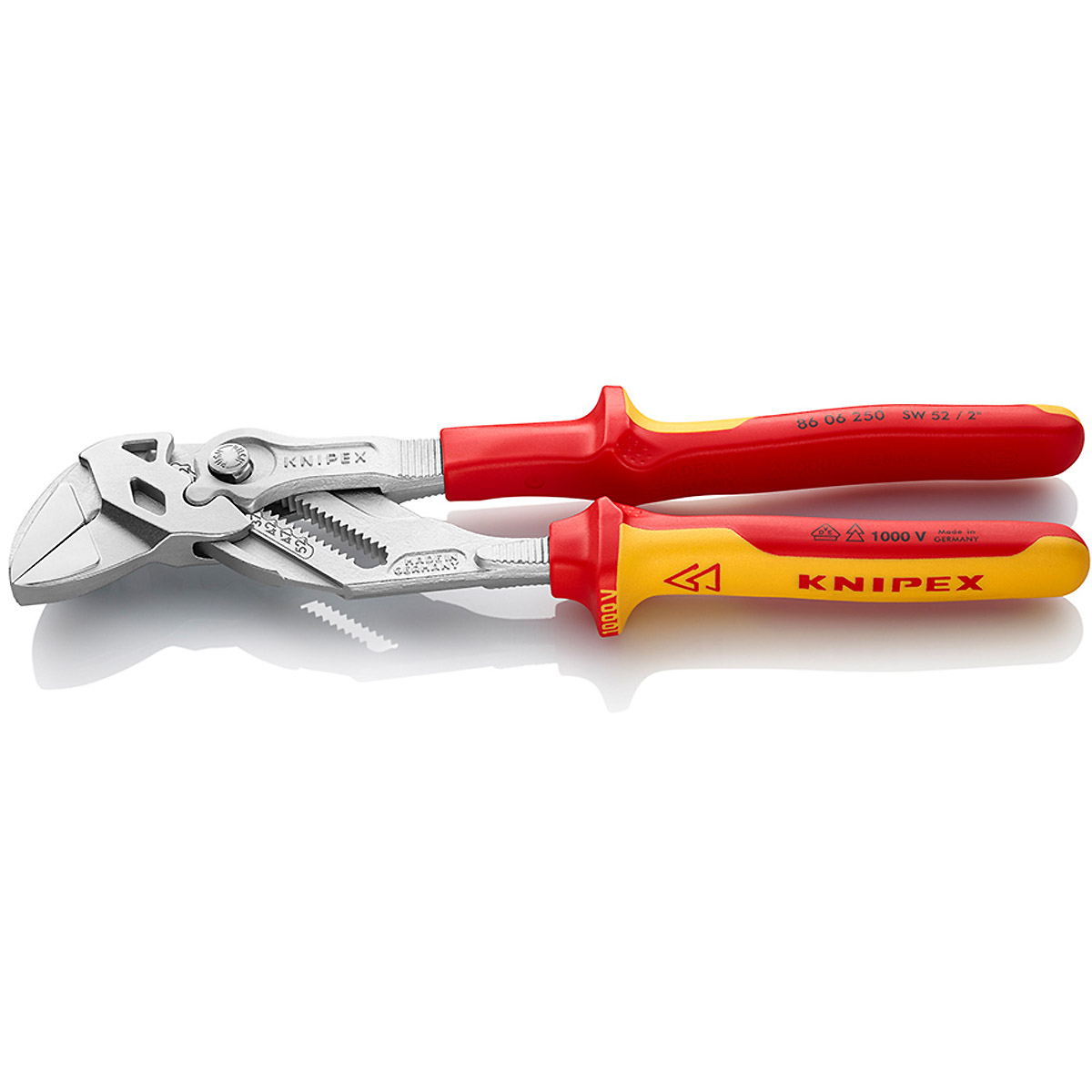 KNIPEX Zangenschlüssel verchromt isoliert, VDE-geprüft