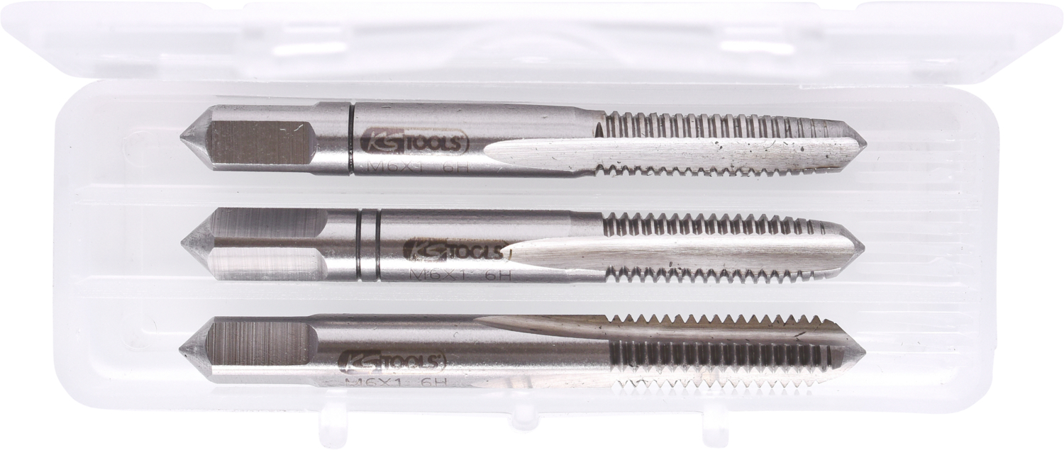 KS Tools HSS Handgewindebohrer-Satz M, 3-tlg