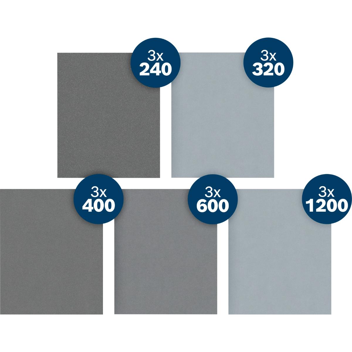 Bosch PRO C355 Schleifrolle 230x280mm, 15-teilges Set