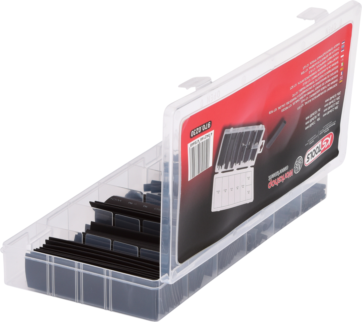 KS Tools Sortiment Schrumpfschläuche,2,0x40-13x80, 127-tlg