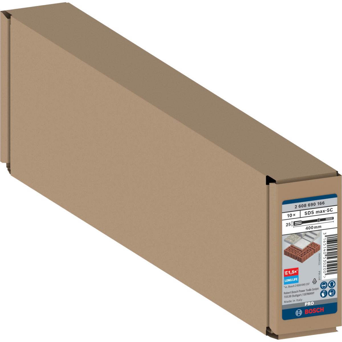 Bosch PRO Flachmeißel RTec Sharp, mit SDS max-Aufnahme, 400 mm, 10er-Pack