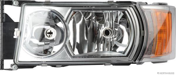 HERTH&BUSS Hauptscheinwerfer, Links, H7/H1, H21W, LED