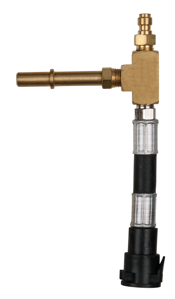 KS Tools Adapterschlauch für Standard Schrader Ventil 7/16"x20 UNF Innengewinde und 1/4" Schlauchans