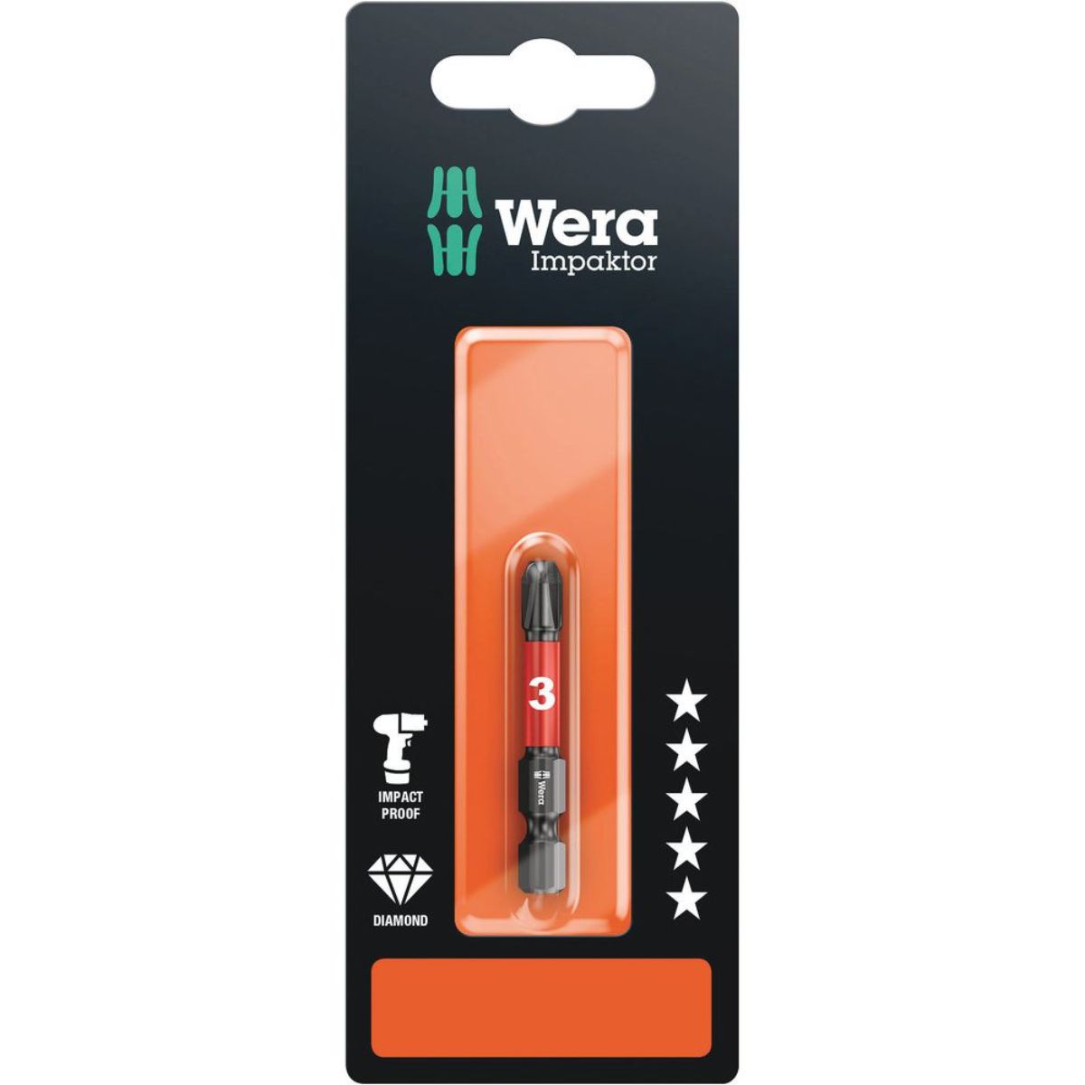 Wera 851/4 IMP DC SB Impaktor Bits