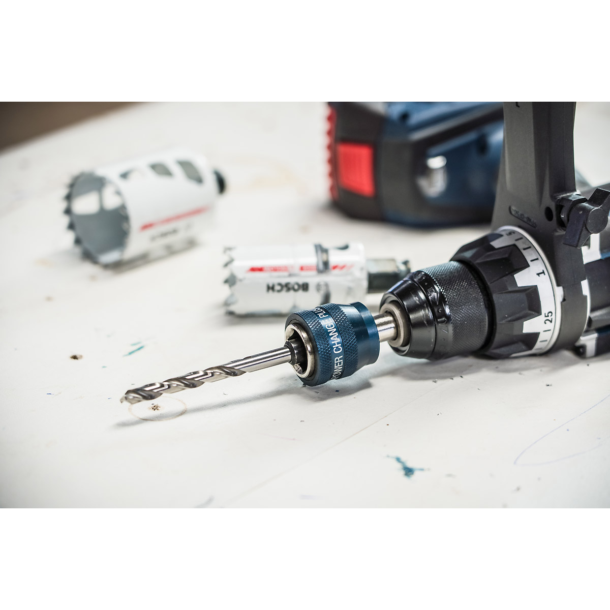 Bosch EXPERT Power Change Plus Aufnahme mit Vorbohrer, HEX Schaft 8,7mm, HSS-Co, 7,15x25x65mm, 2-teiliges Set