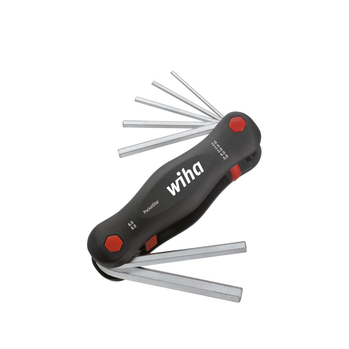 Wiha Multitool PocketStar Sechskant 7-teilges Set mit SB-Aufhänger