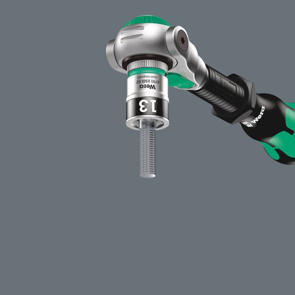 Wera 8100 SB HF 1 Zyklop Metal-Knarrensatz, Umschalthebel, 3/8"-Antrieb, metrisch, 13-tlg