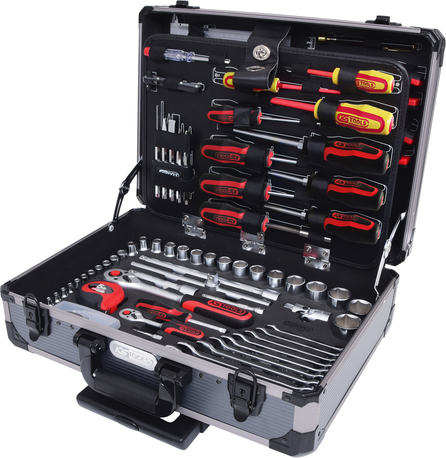 KS Tools 1/4"+1/2" Universal-Werkzeug-Satz, 130-tlg