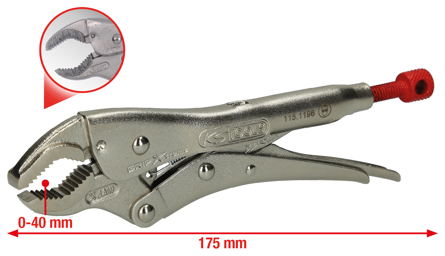 KS Tools Gripzange GRIP Xtreme