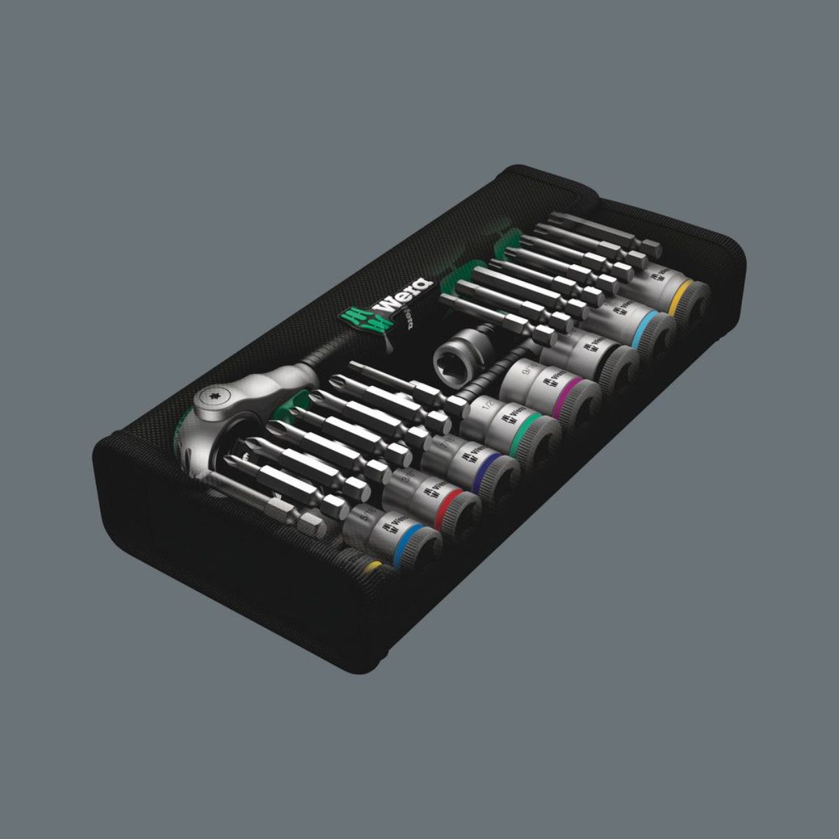Wera 8100 SB 9 Zyklop Speed-Knarrensatz, 3/8"-Antrieb, zöllig, 29-teilig