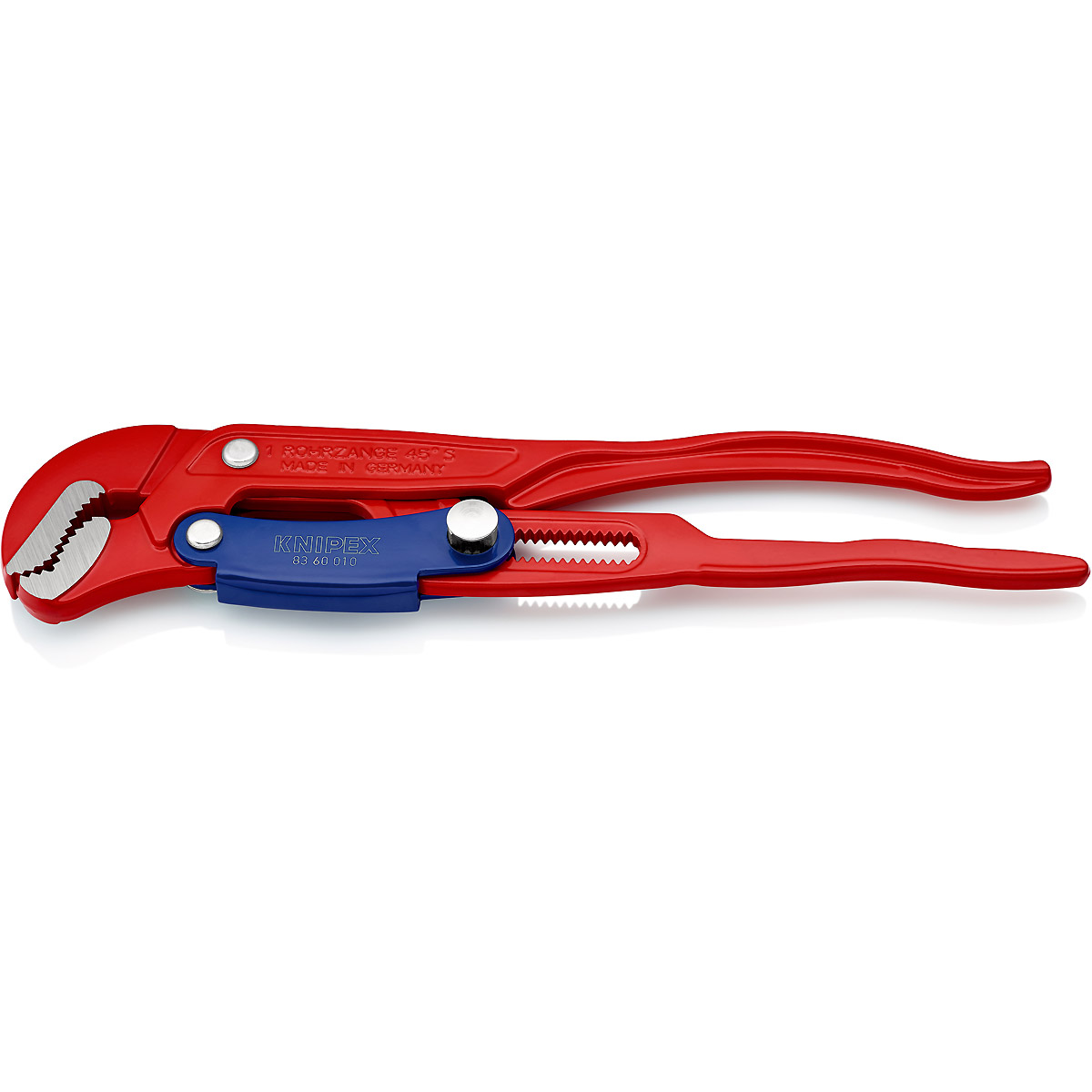 KNIPEX Rohrzange S-Maul mit Schnelleinstellung 330 mm rot pulverbeschichtet