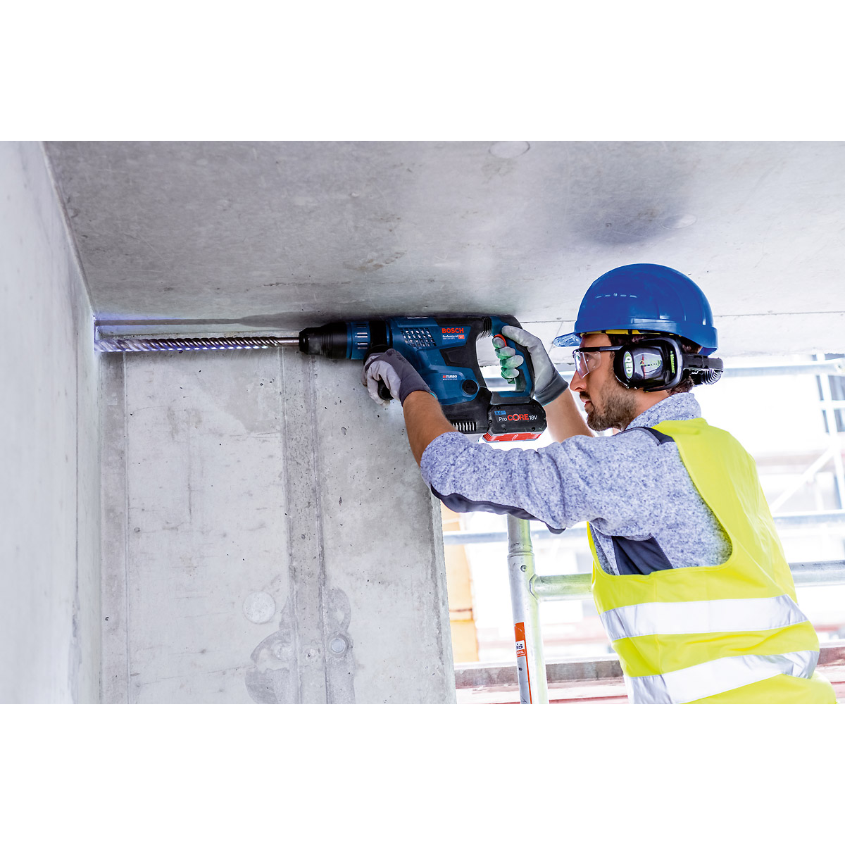 Bosch Akku-Bohrhammer BITURBO mit SDS max GBH 18V-36 C, 2 x Akku ProCORE18V 8.0Ah