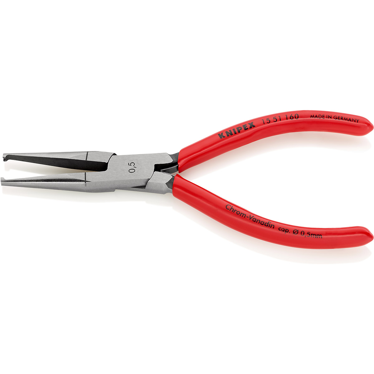 KNIPEX Abisolierzange 160 mm mit Kunststoff überzogen poliert