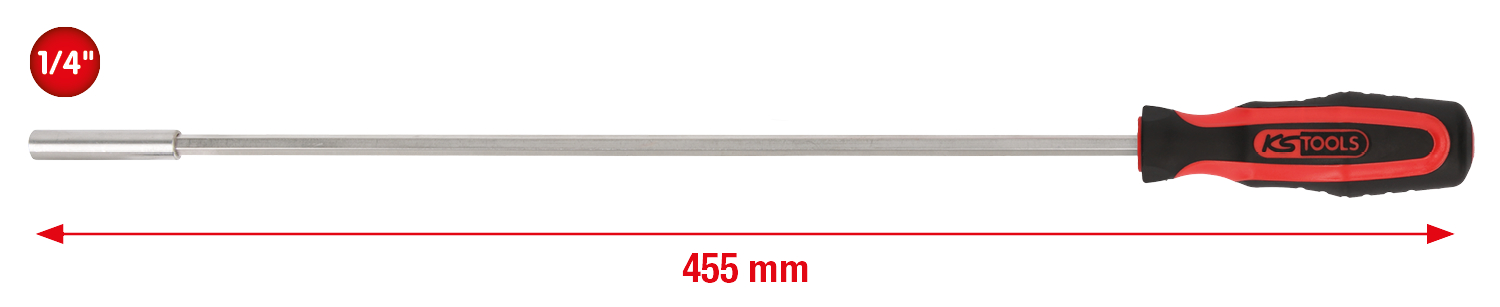 KS Tools 1/4" ERGOTORQUEplus Bit-Schraubendreher, 550mm