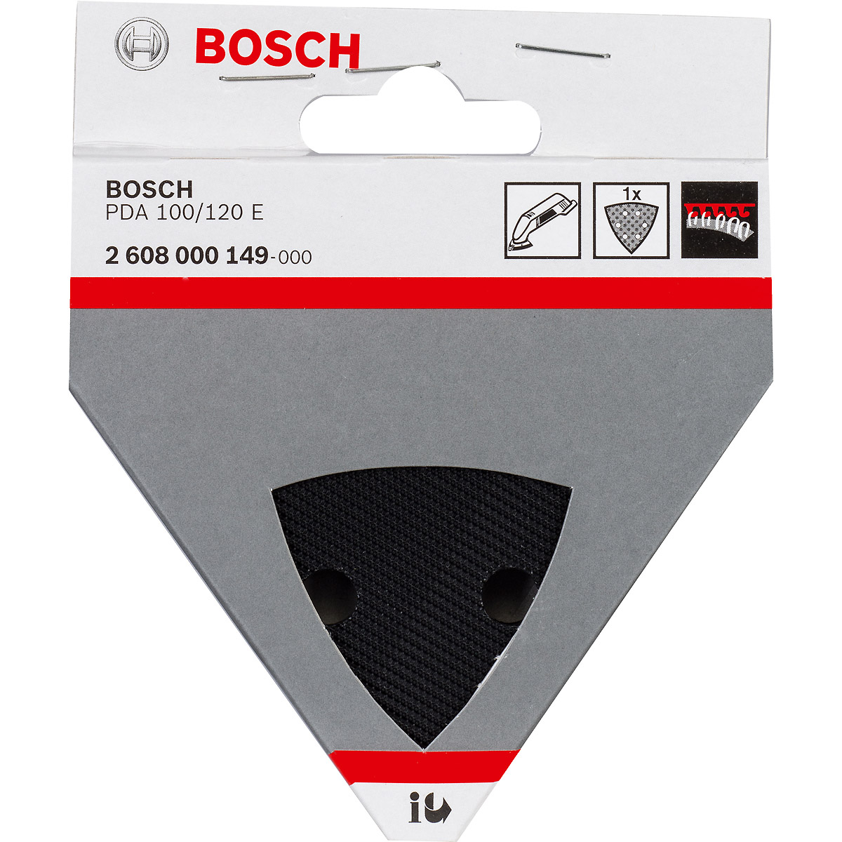 Bosch Schleifplatte für Bosch-Dreieckschleifer, PDA 100 und PDA 120 E