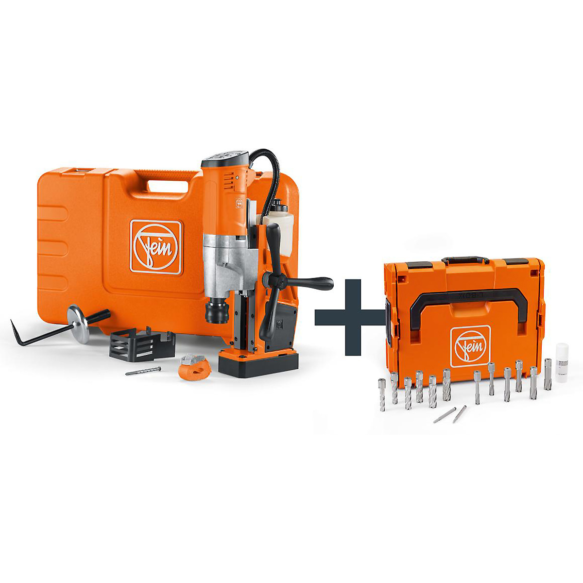 Fein Universal-Magnet-Kernbohrmaschine Structural Steel-Set 3/4 in Weldon