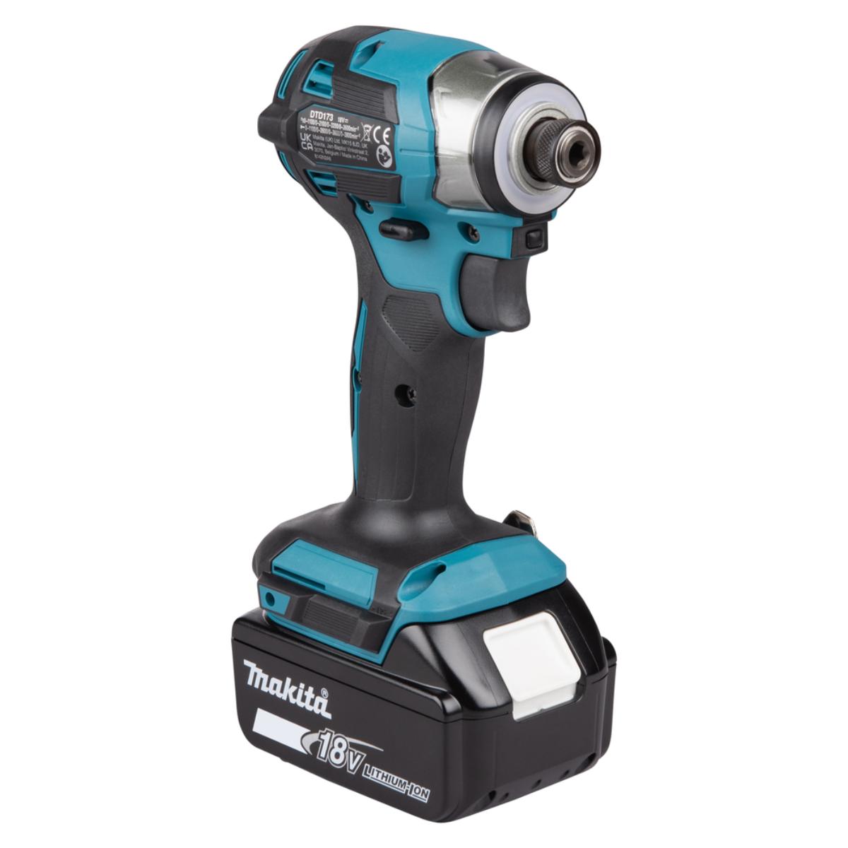 Makita Akku-Schlagschrauber 1/4 Zoll - 180 Nm - 0-3.800 U/min - DTD173RTJ
