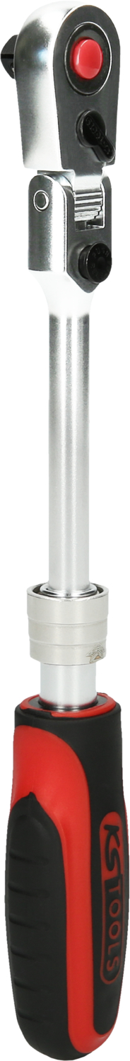 KS Tools 1/4" SlimPOWER Teleskop-Gelenk-Umschaltknarre, 72 Zahn