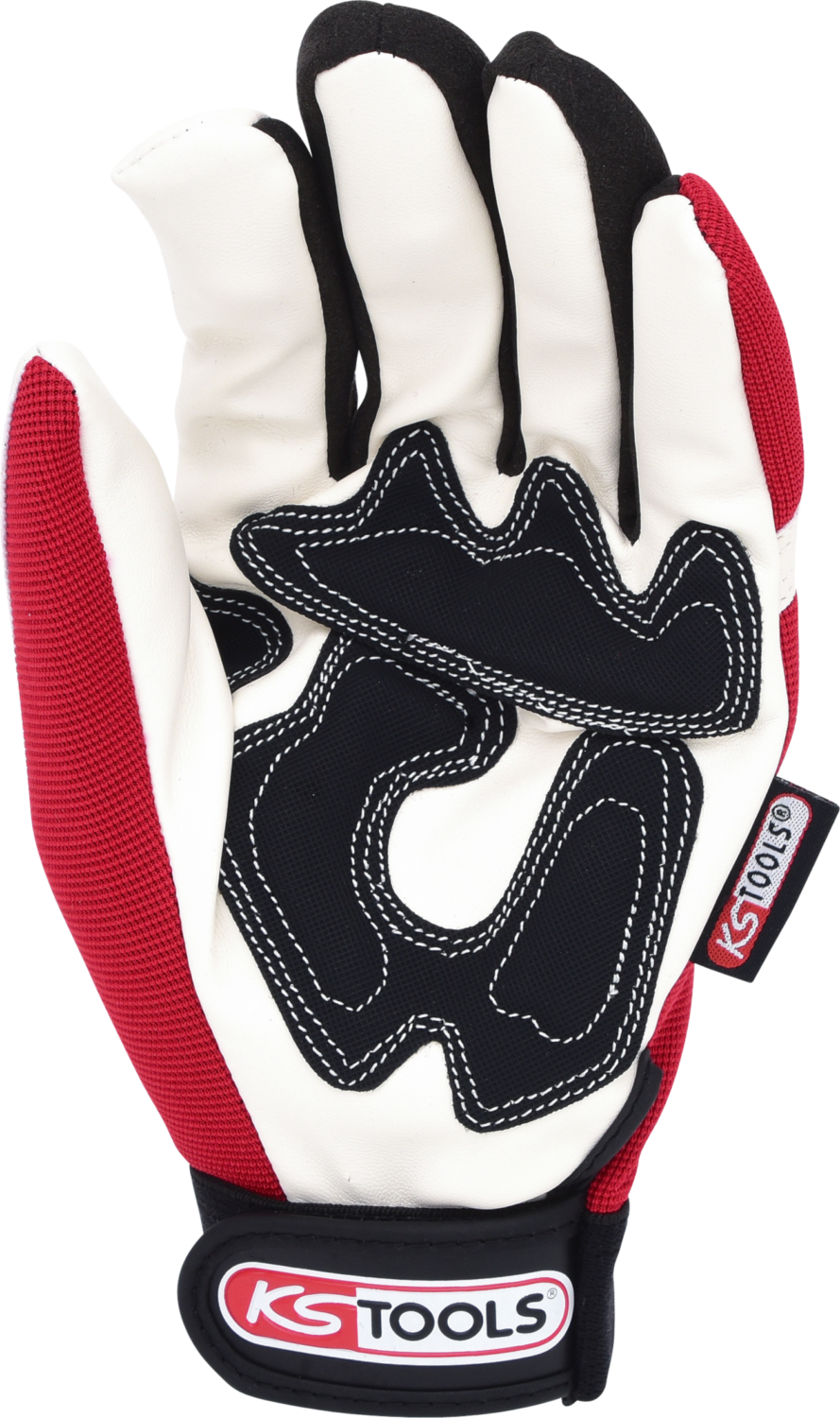 KS Tools Leder-Mechaniker-Handschuh, Vibrationsgedämmt