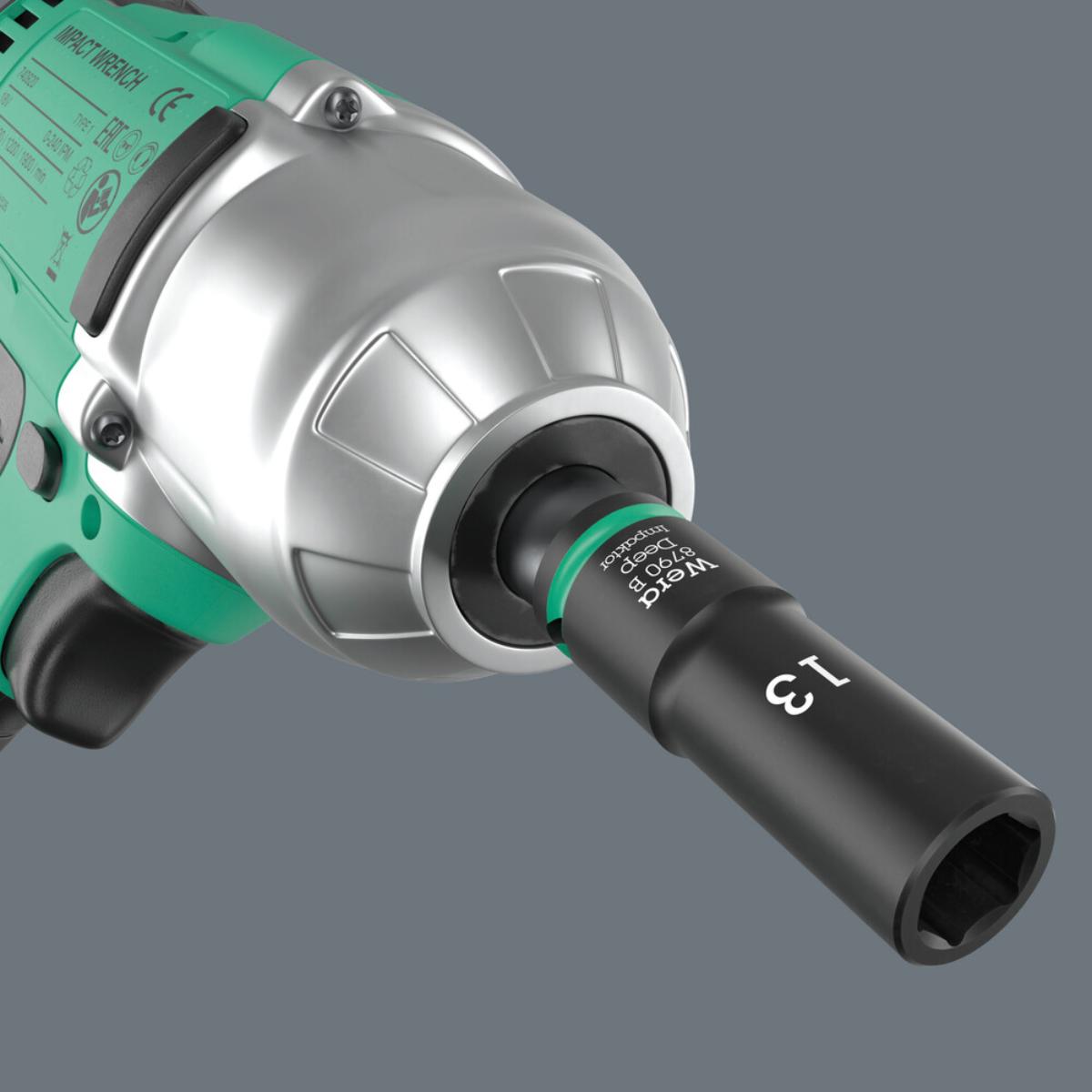 Wera 9728 Schaumstoffeinlage Zyklop B 3/8" Impaktor Deep Steckschlüsseleinsatz Set 1