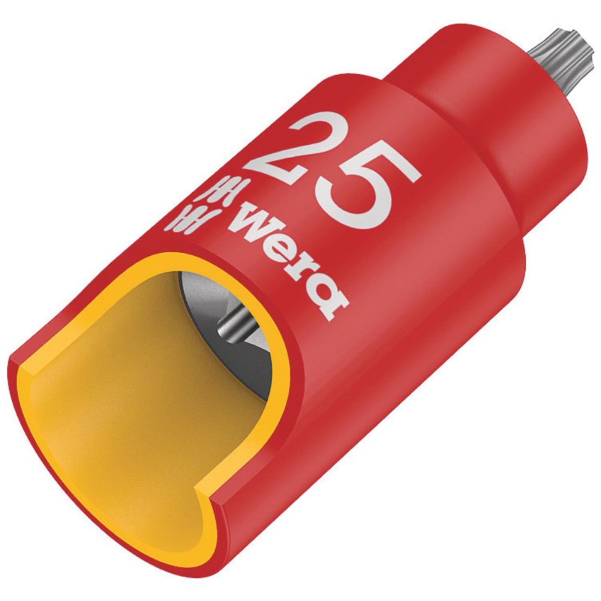 Wera 8767 B VDE HF TORX Zyklop Bitnuss, isoliert, mit 3/8"-Antrieb, mit Haltefunktion