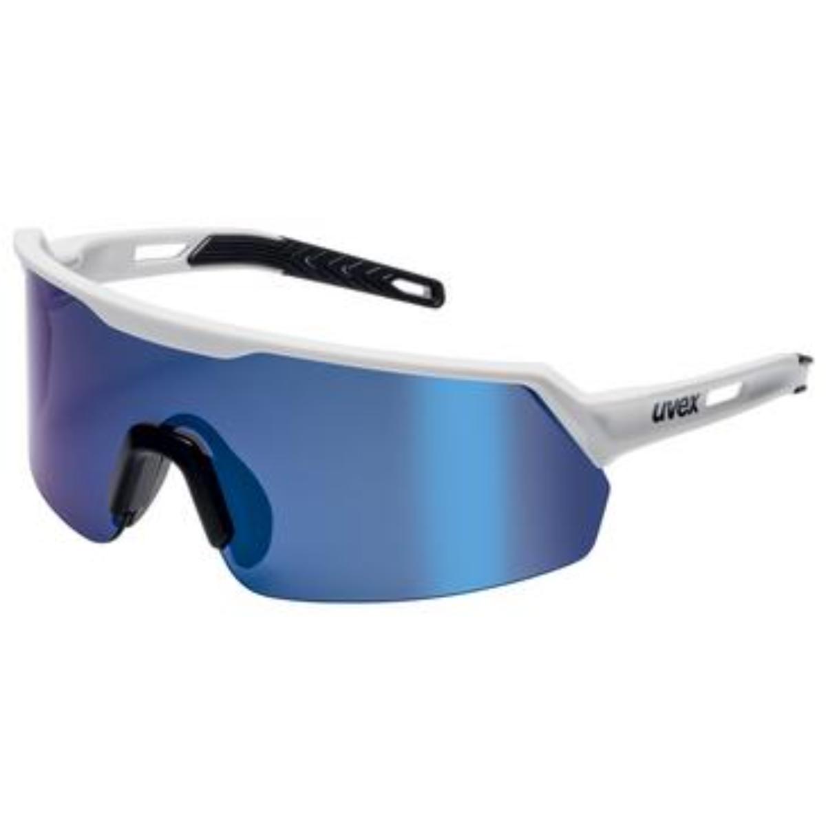 uvex Bügelbrille ultrashield blauspiegel 14% weiß, schwarz
