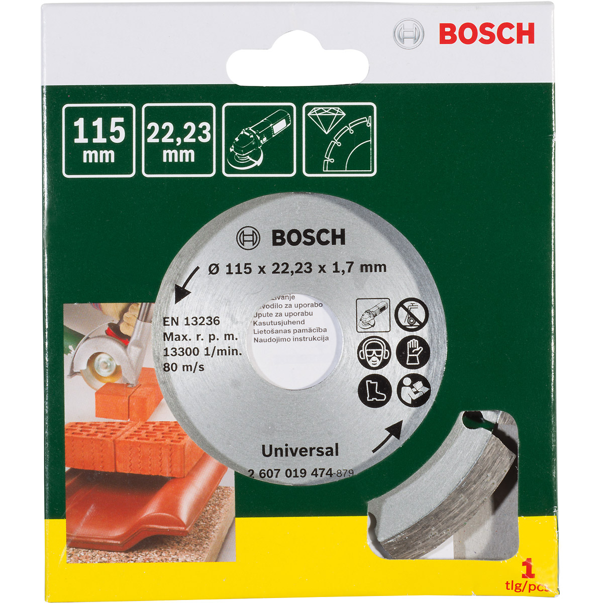 Bosch Diamanttrennscheibe für Baumaterial