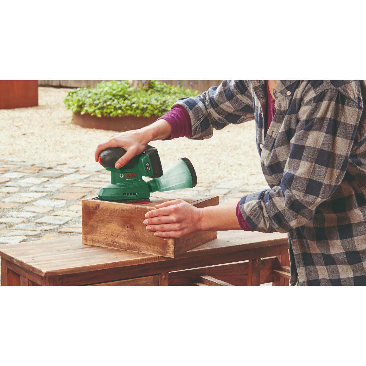 Bosch Akku-Multischleifer EasySander 18V-8, 1 x Akku PBA 18V 2.0Ah