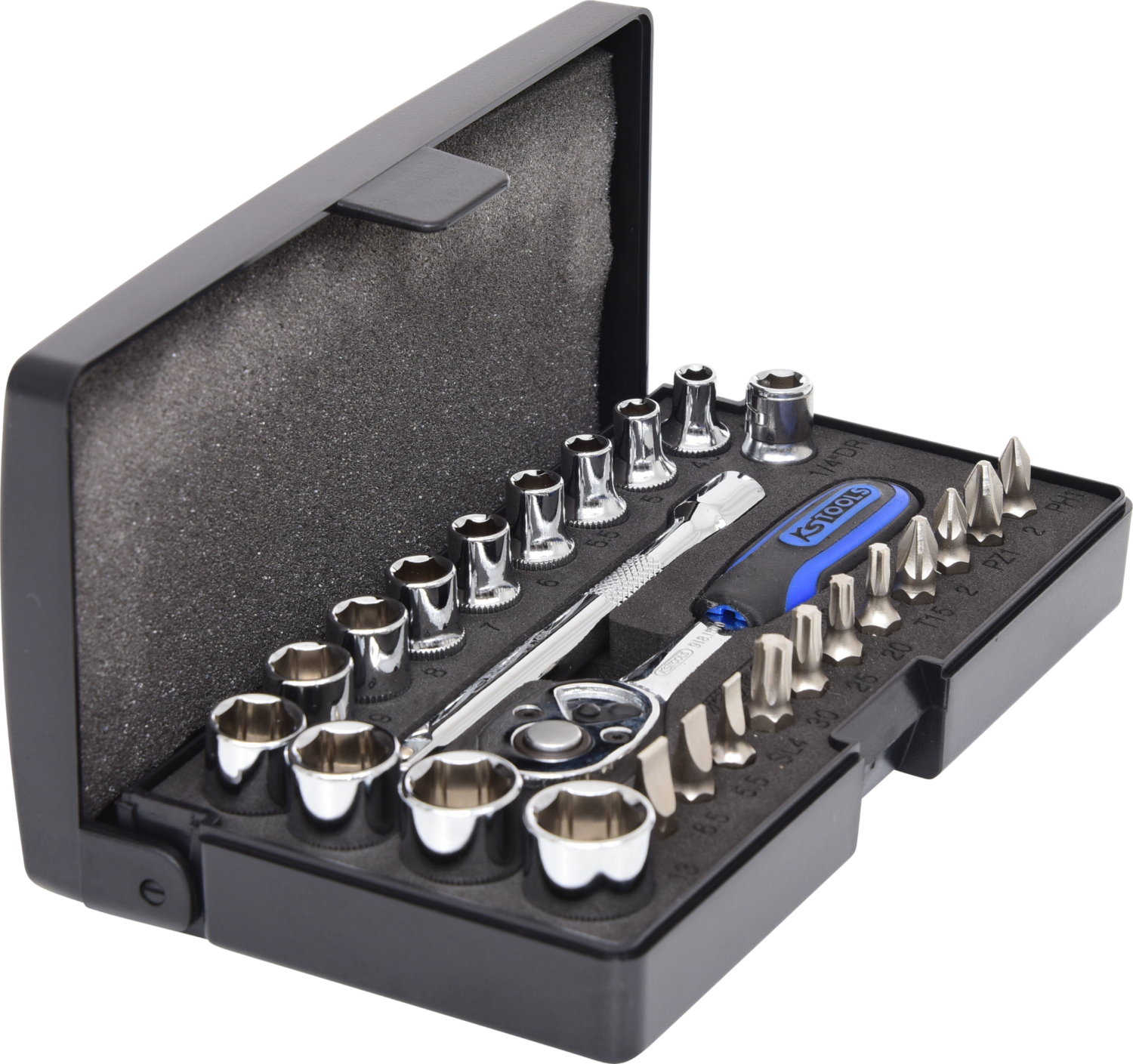 KS Tools 1/4" CHROMEplus Steckschlüssel-Satz, 26-tlg