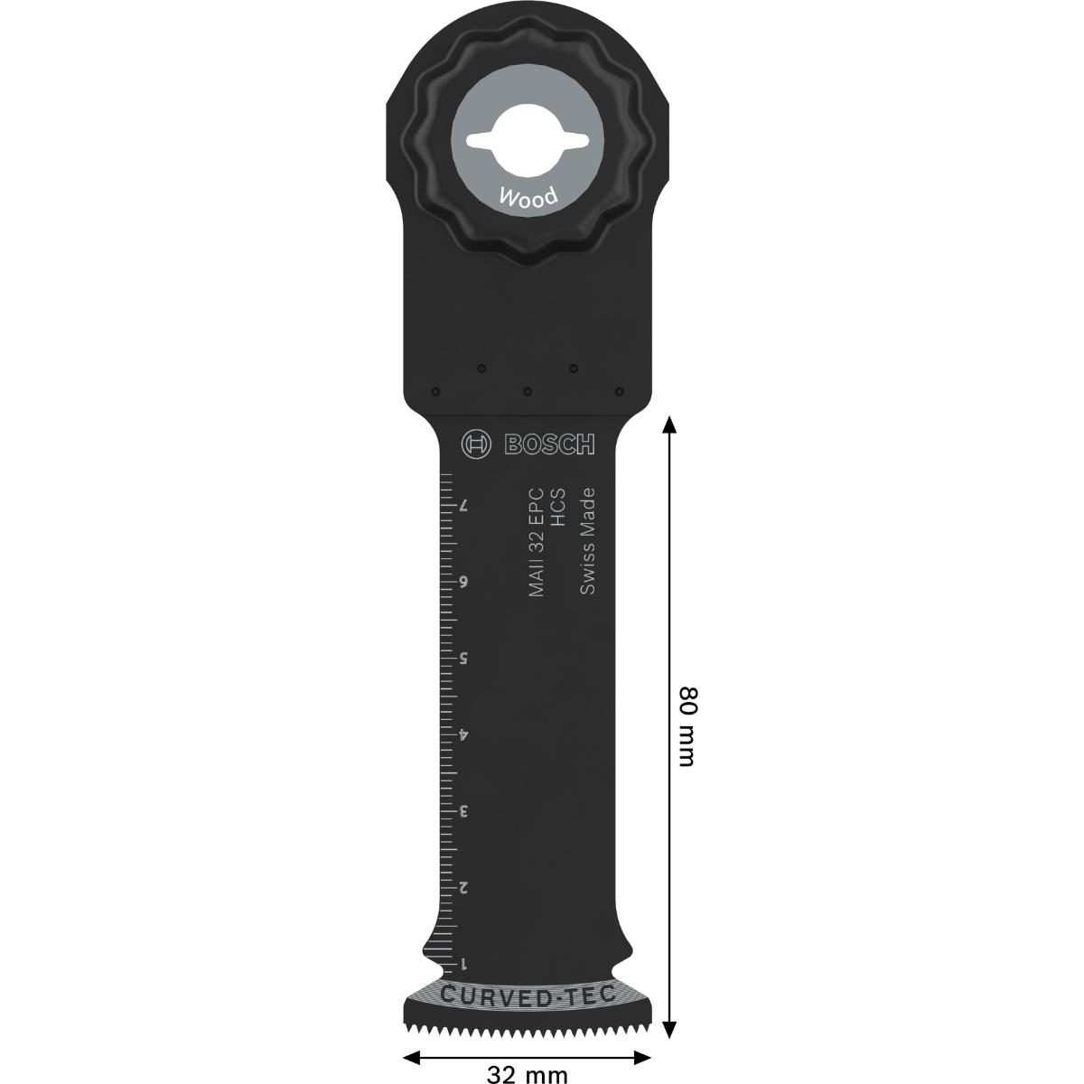 Bosch MAII 32 EPC Holz Tauchsägeblatt, Starlock, 32 x 80 mm, 10-Stück