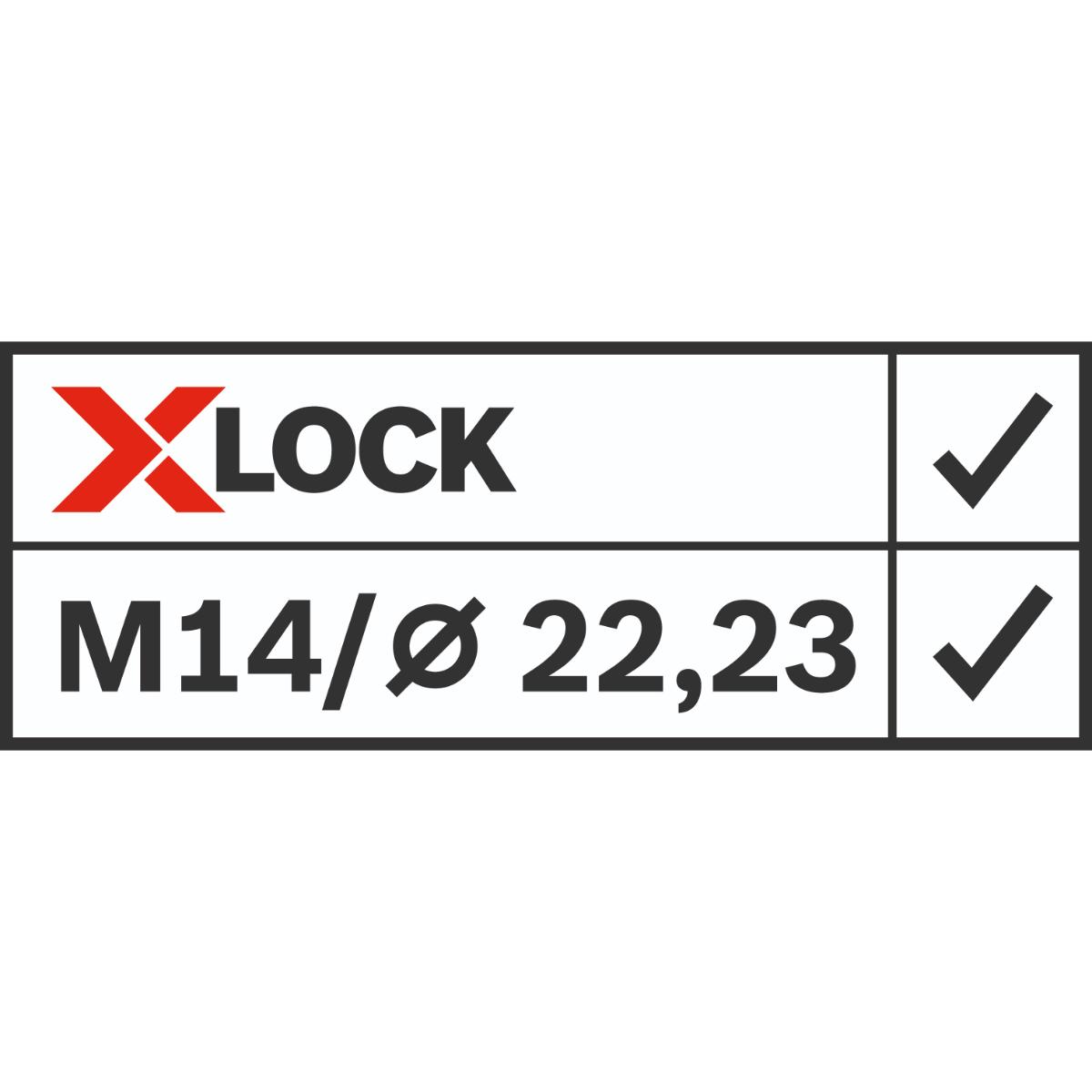 Bosch X-LOCK Trennscheibe Standard for Universal 22,23 x 1,6 x 10, 2-teilig