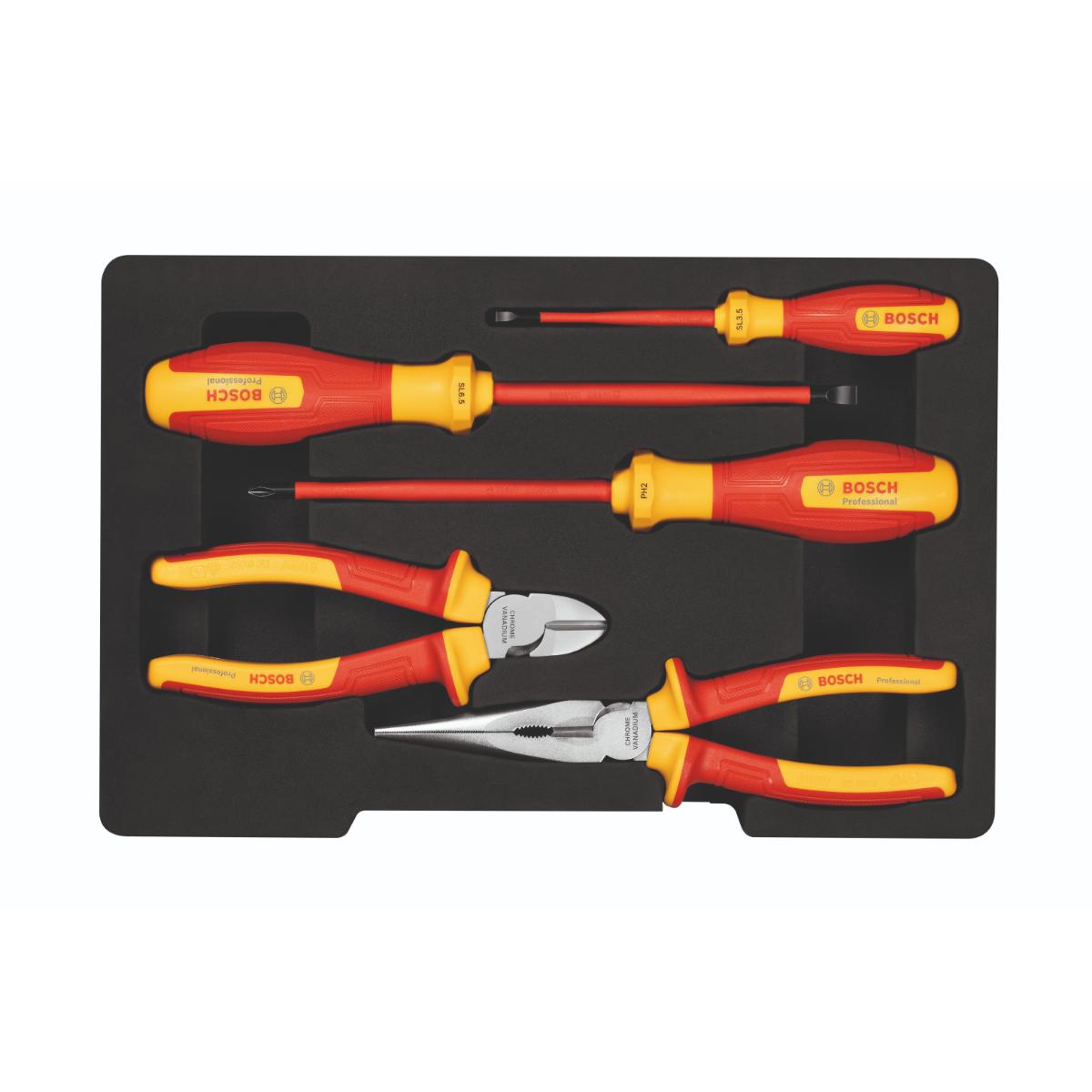 Bosch VDE Werkzeug-Set gemischt 5-teilig