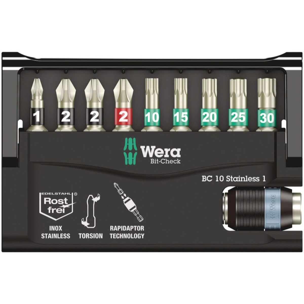 Wera Bit-Check 10 Stainless 1, 10-teilig