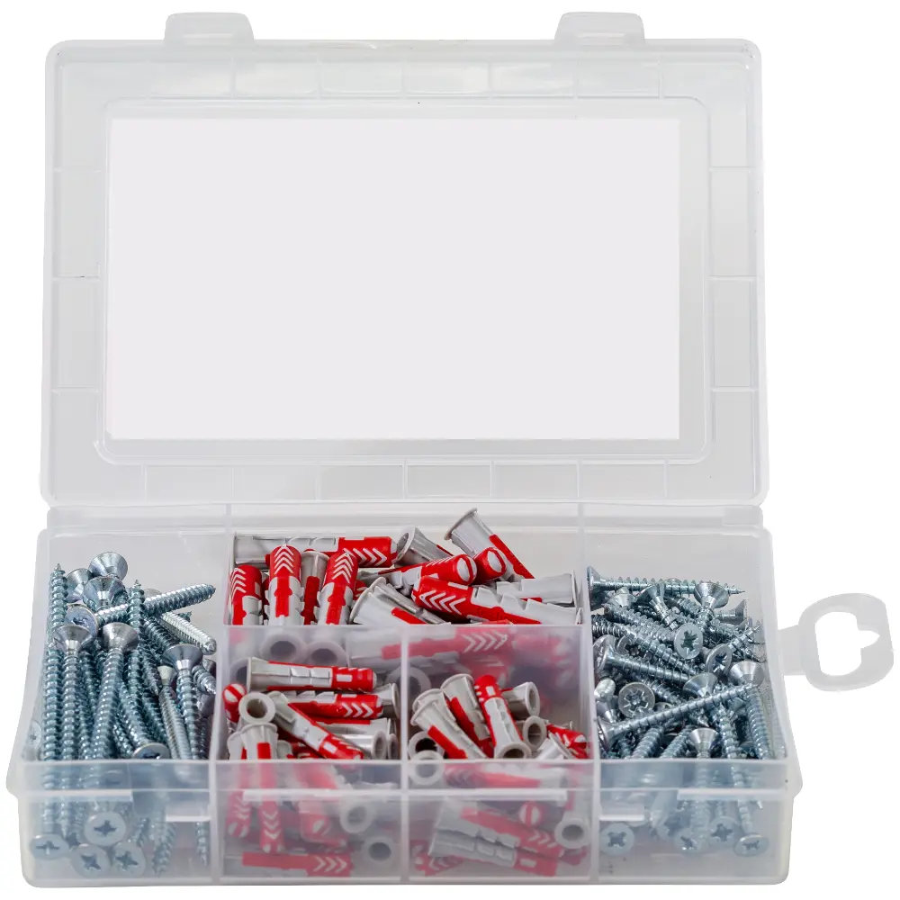 Fischer Dübelsortiment Meister-Box Wohnraum + Schrauben (160 Teile)
