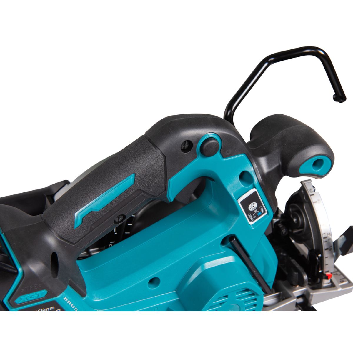 Makita Akku-Handkreissäge 57 mm 40V max. / 2,5 Ah, 2 Akkus + Ladegerät HS012GD201