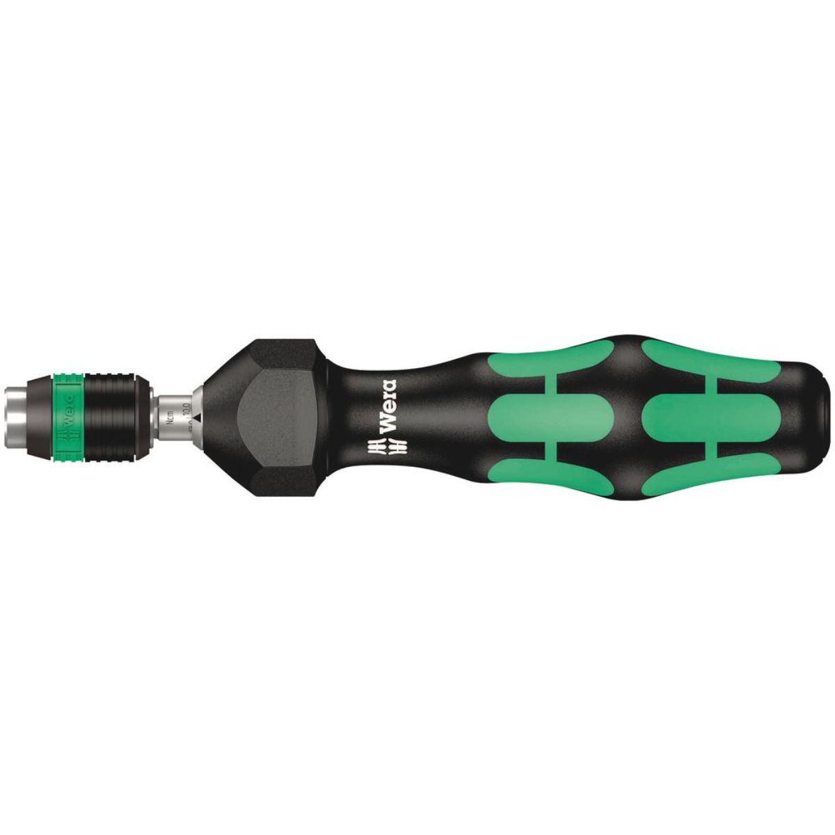 Wera Serie 7400 Kraftform Drehmomentschraubendreher (0,1-3,0 Nm) + Rapidaptor Schnellwechselfutter