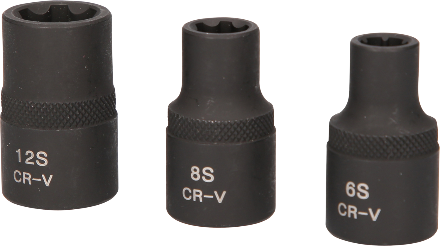 KS Tools 1/2" RIBE®-Kraft-Stecknuss-Satz, kurz, 3-tlg