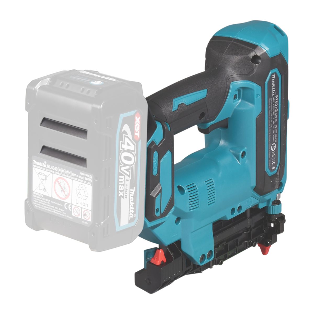 Makita Akku-Stiftnagler 40V max. (ohne Akku, ohne Ladegerät) PT001GZ