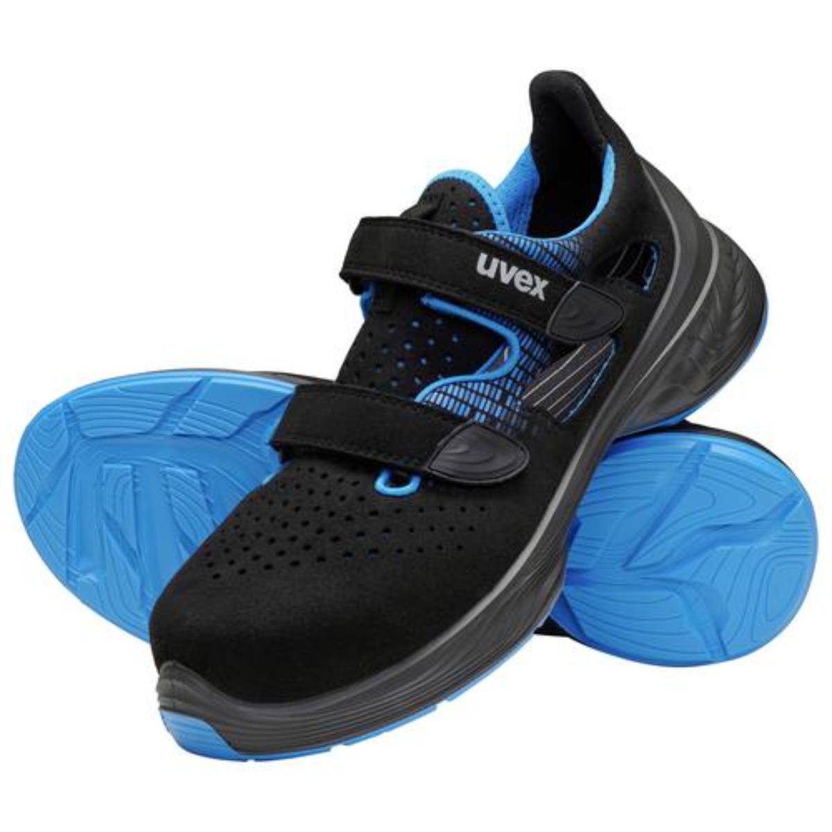 uvex 1 G2 Sicherheitsschuh Sandalen S1, blau/schwarz