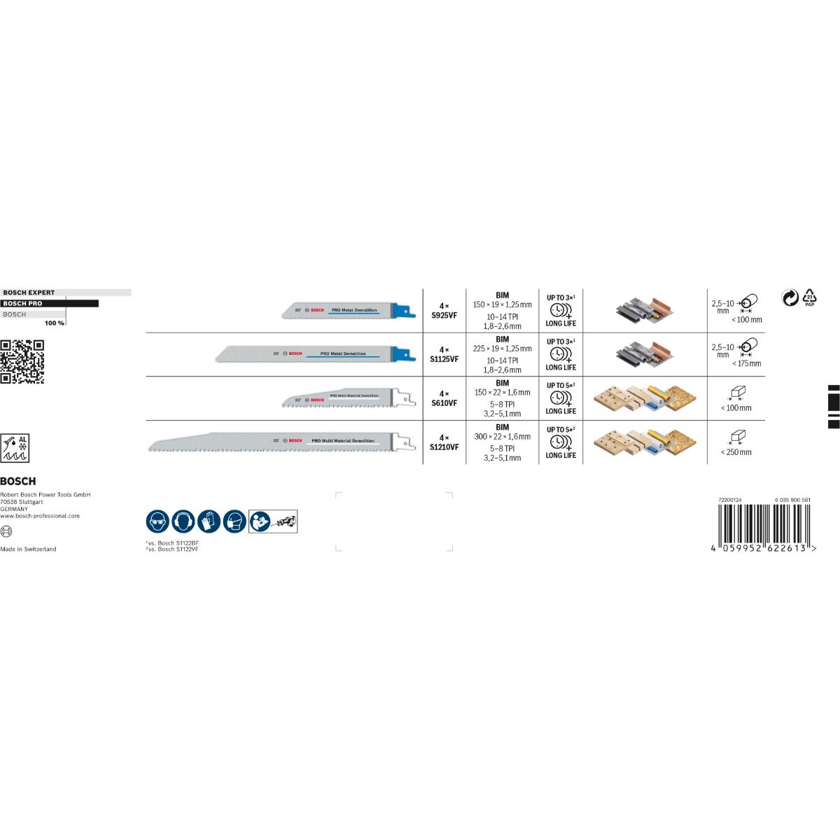 Bosch PRO Tough Box Demolition Blatt, 16-teiliges Set
