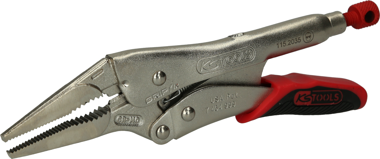 KS Tools Langbacken-Gripzange mit Easy-Release