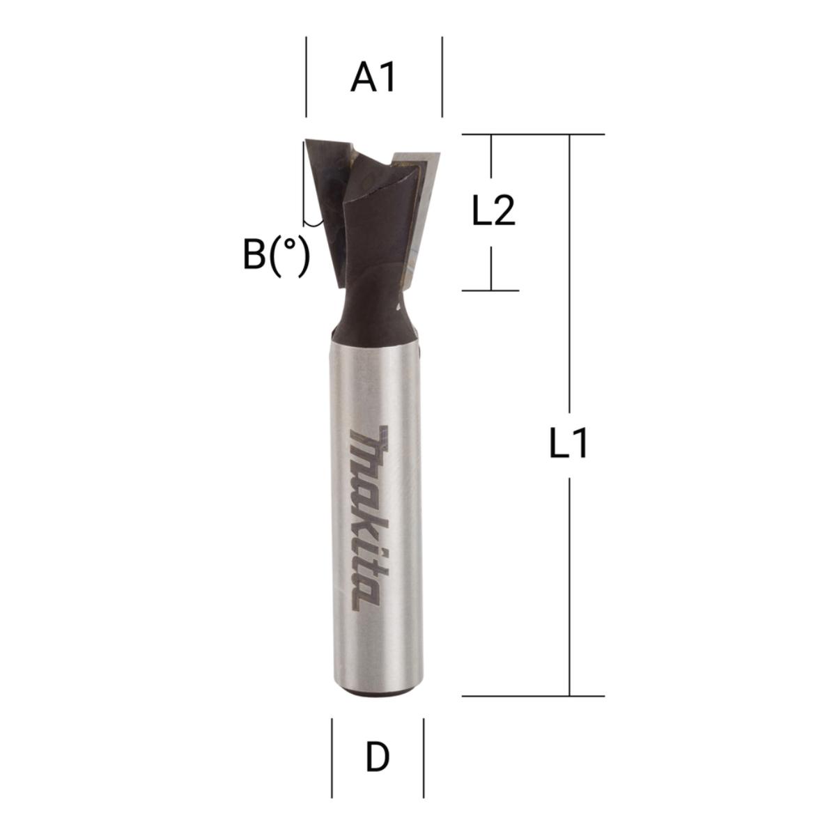 Makita Zinken- und Gratfräser 25,4 mm - D-48103