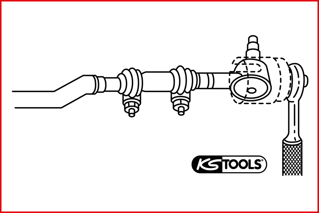 KS Tools 1/2" Spurstangenkopf-Stecknuss
