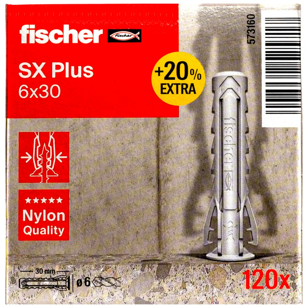Fischer Spreizdübel SX Plus 6x30 +20%