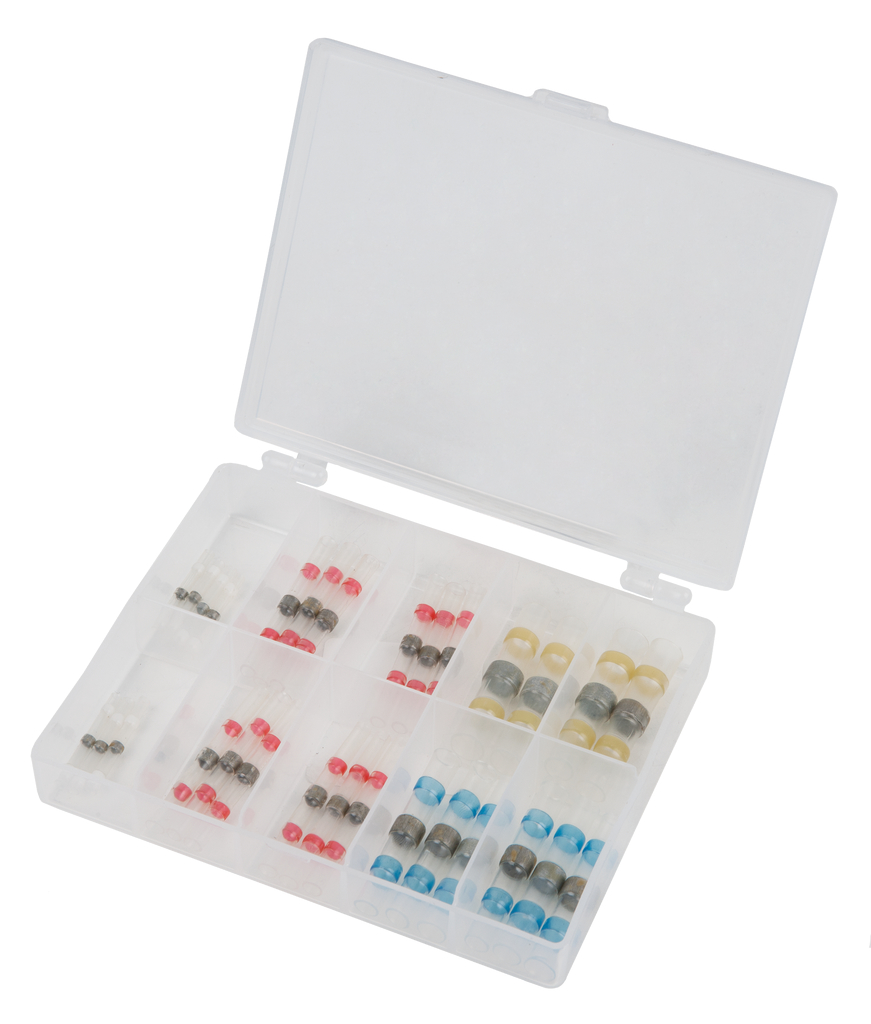KS Tools Sortiment Lötmuffen, isoliert, 1,8x25mm-6,2x40mm, 30-tlg