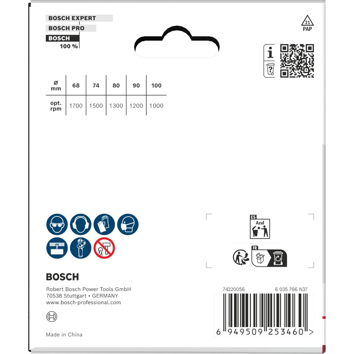 Bosch Wood and Drywall Lochsägen mit Aufsteckhalter, 68, 74, 80, 90, 100 x 31 mm, 5-teiliges Set