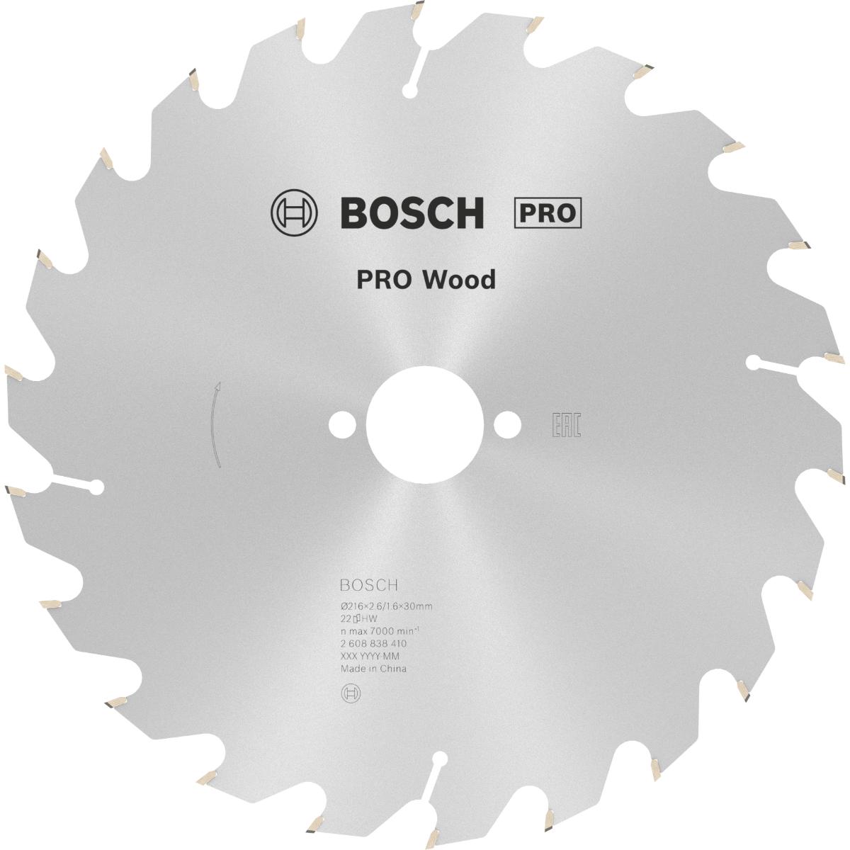 Bosch PRO Kreissägeblatt Optiline Wood
