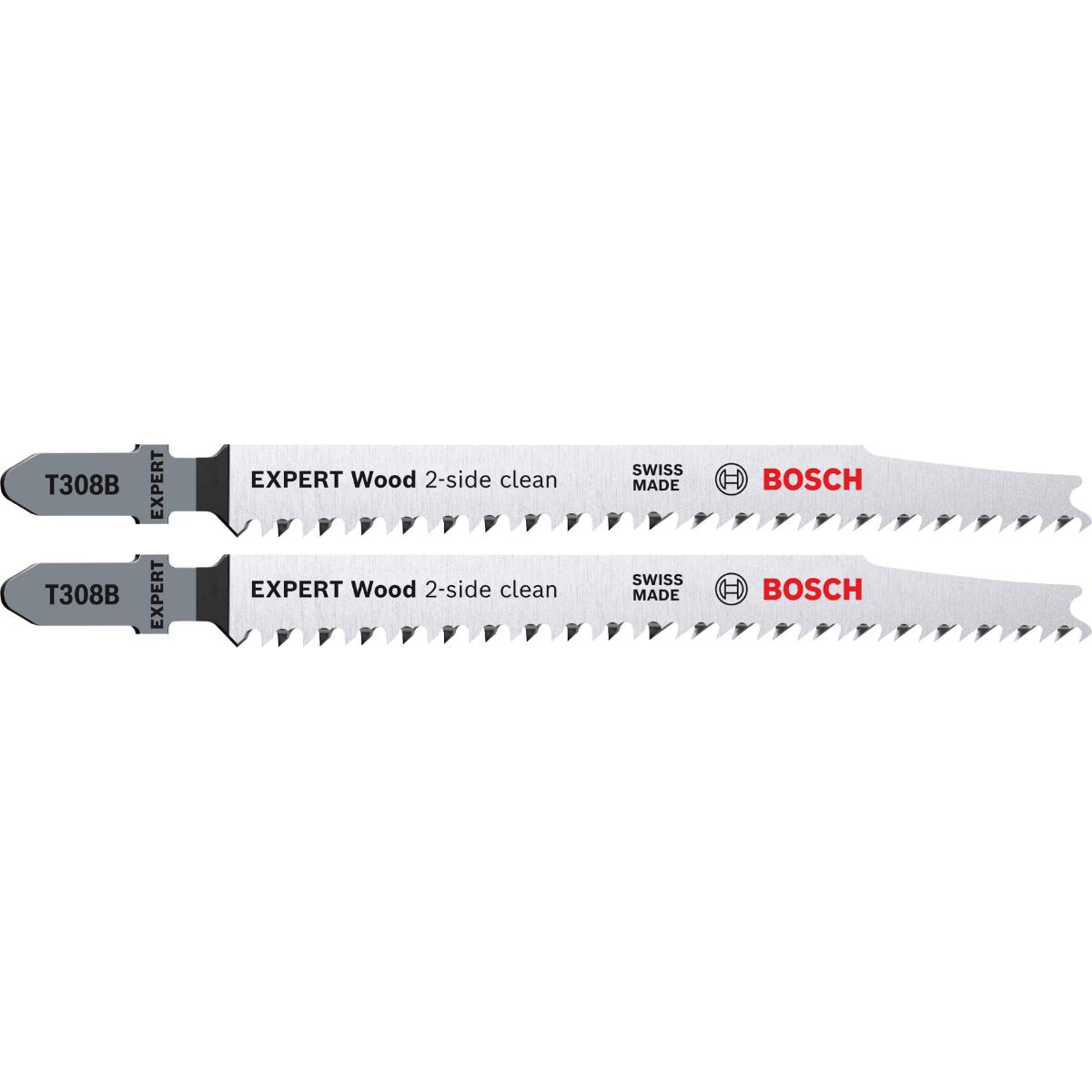 Bosch EXPERT Wood 2-side clean T 308 B Stichsägeblatt, 2 Stk.