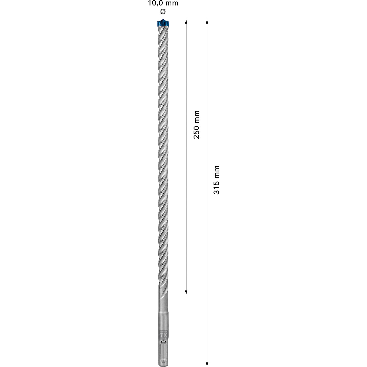 Bosch EXPERT SDS plus-7X Hammerbohrer, für Bohrhämmer ø 10 mm