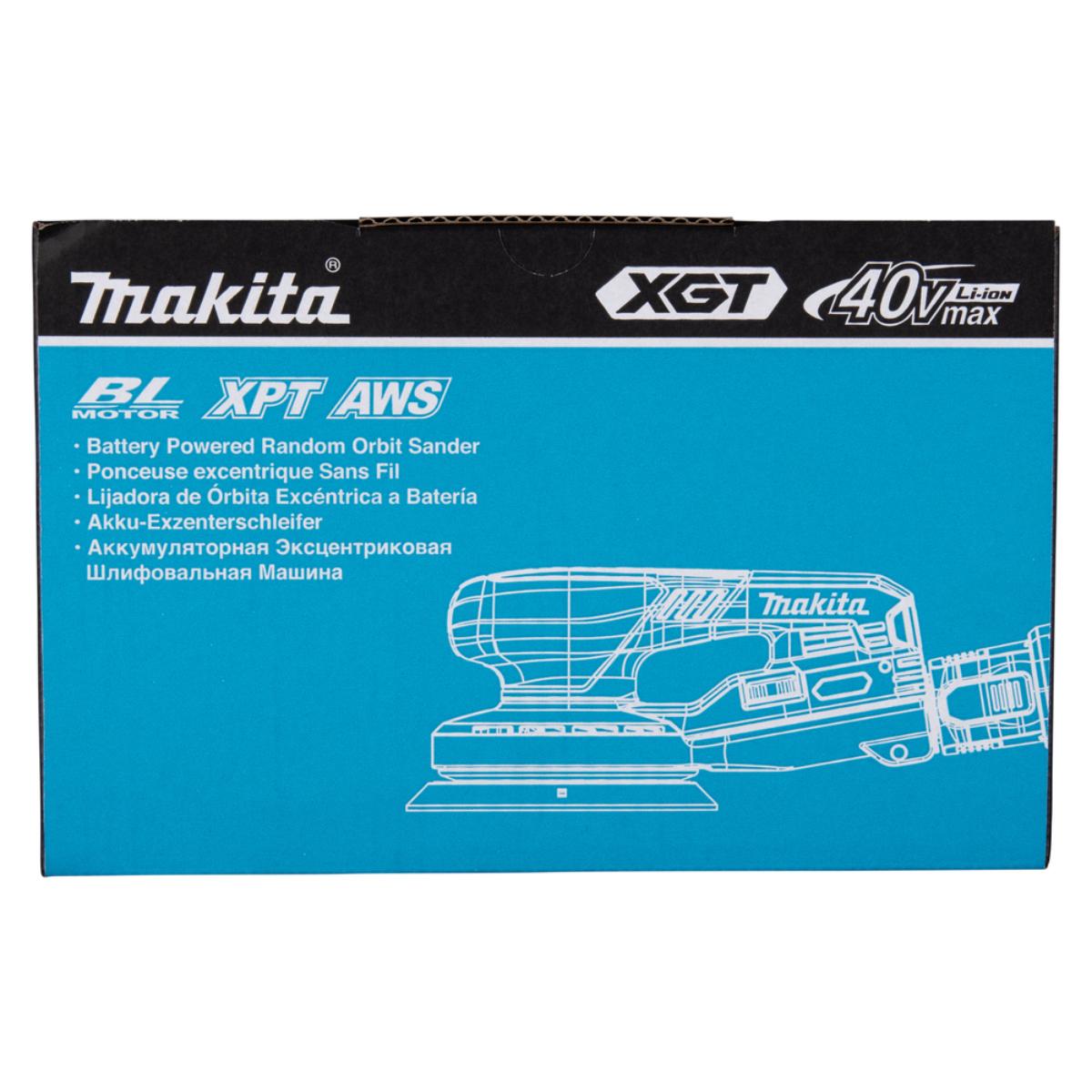 Makita Akku-Exzenterschleifer XGT - Connector - 150 mm Ø - 5,0 mm Hub - 1,6 m Kabel - BO002CGZ